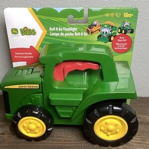 John Deere Kids Roll and Go Flashlight‎ with Squeeze Handle Auto Shut Off 18m+